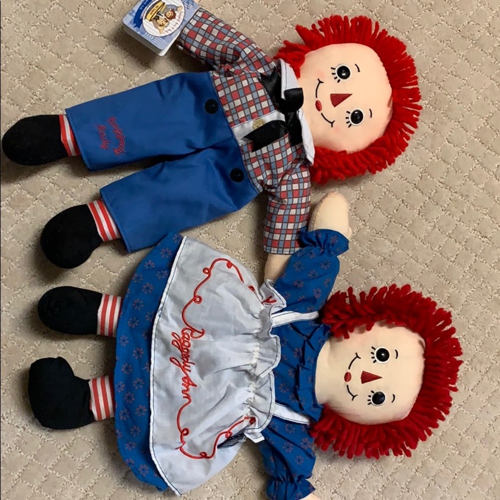 Raggedy Ann & Andy vintage w/tags still attached